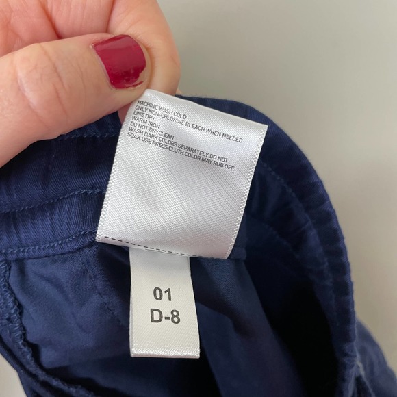 Uniqlo Pull On Chino Shorts Elastic Waist Pockets Navy M 30-33 in - Picture 4 of 8